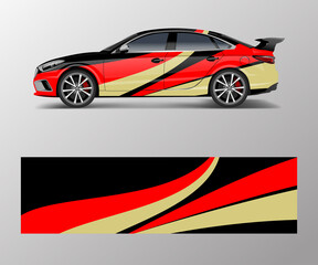 abstract stripe for racing car wrap, sticker, and decal design vector.