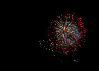 Fireworks at the San Diego bay