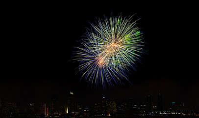 Firework at the San Diego bay