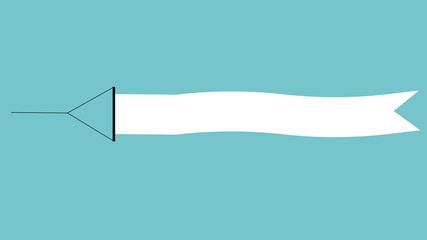 Flying advertising banner