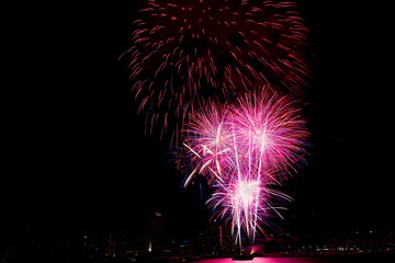 Firework at the San Diego bay