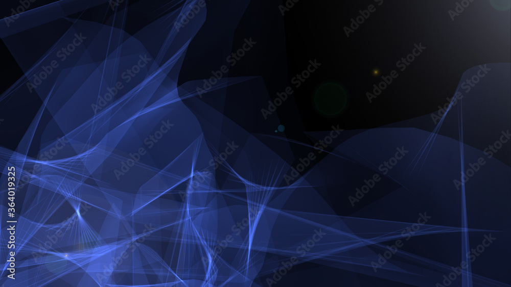 Poster Complex Connection Curve Line Consisting Swirl Wave Element Technology Illustration Background.