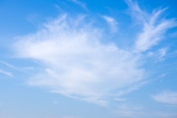 Naklejka na ściany i meble Blue sky, white clouds, fine weather