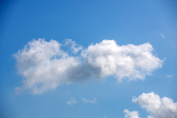 Blue sky, white clouds, fine weather