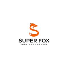 Creative modern illustration fox logo sign icon design vector