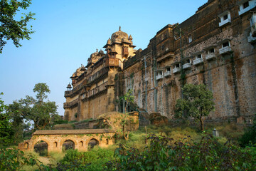 Fototapeta premium Beautiful view of of jahangir mahal, orchha palace, Orchha, Madhya Pradesh