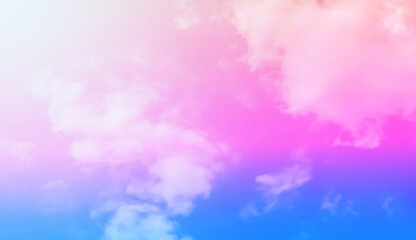 Plakat The magical imagination of the sky, the magic of the sky, the pastel clouds for background images and the placement of beautiful letters