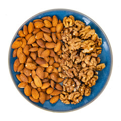 Healthy lifestyle, vegetarian food on white plate