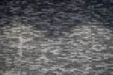 Grey brick wall, wall texture
