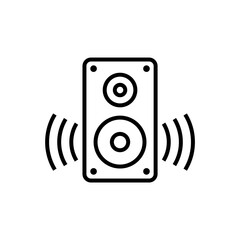 Speaker vector linear icon.