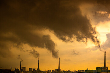 smoke from the chimney