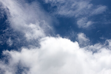 Blue sky white clouds fine weather