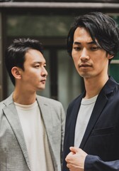 男性　ポートレート　ビジネス　二人