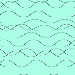 simple line vector art of marine pattern