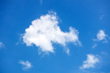 Fototapeta premium Blue sky and white clouds fine weather