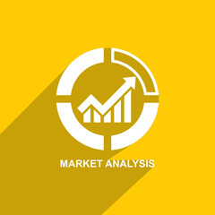 market analysis icon, Business icon vector