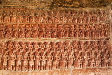 story of Huge bore incarnation of God Vishnu in stone sculpture at cave no 5 of Gupta period...