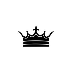 abstract crown logo symbol on white background