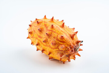 One ginseng fruit on white background
