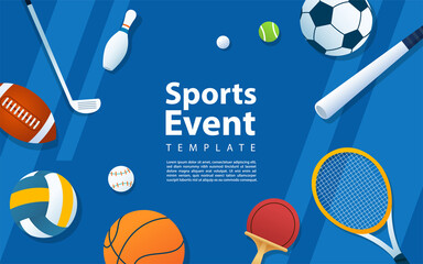Creative modern background design based sport theme style.