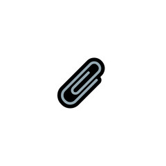 Obraz premium Paperclip vector icon. Isolated paper clip illustration