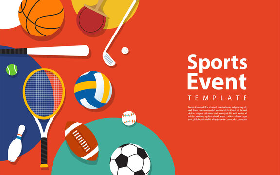 Creative modern background design based sport theme style.