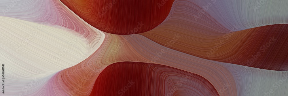 Poster motion colorful waves header design with old mauve, pastel gray and gray gray colors. can be used as header or banner