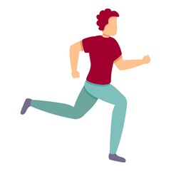 Energy running icon. Cartoon of energy running vector icon for web design isolated on white background