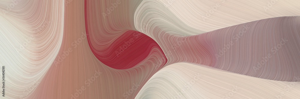 Poster abstract decorative curves backdrop with rosy brown, gray gray and light gray colors. can be used as header or banner