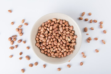 Peanuts Isolated on White Background