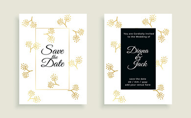 save the date beautiful wedding card design