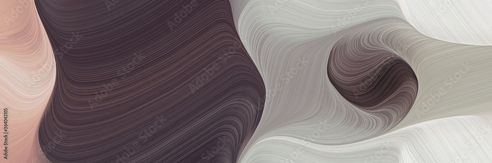 Poster liquid colorful waves banner design with ash gray, very dark violet and old mauve colors. can be use