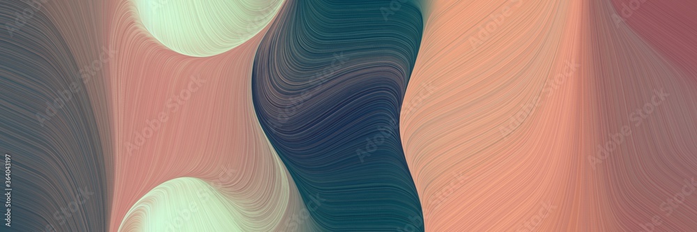 Aufkleber flowing colorful waves design with rosy brown, dark slate gray and dim gray colors. can be used as p