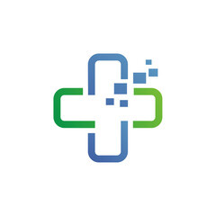 Medical plus logo design