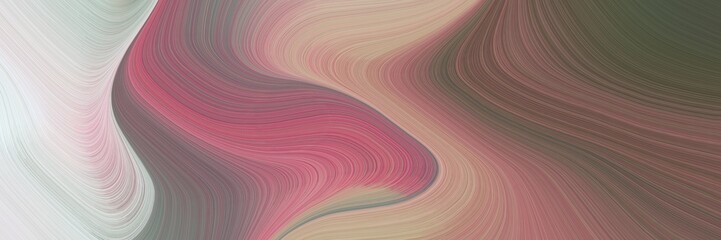 beautiful colorful curves design with antique fuchsia, pastel brown and light gray colors. can be used as header or banner