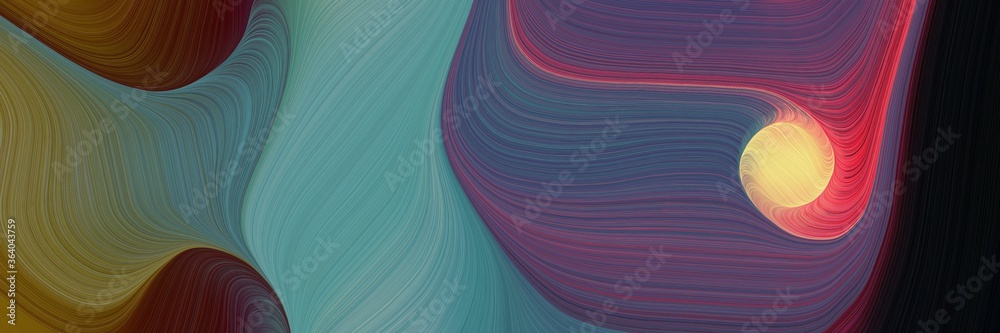 Poster dynamic colorful curves header design with dim gray, very dark green and indian red colors. can be used as header or banner
