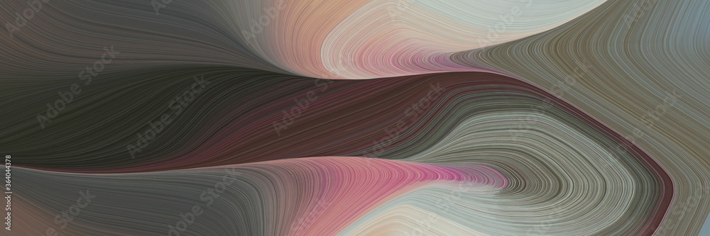 Poster creative decorative curves header design with dark slate gray, dark gray and gray gray colors. can b