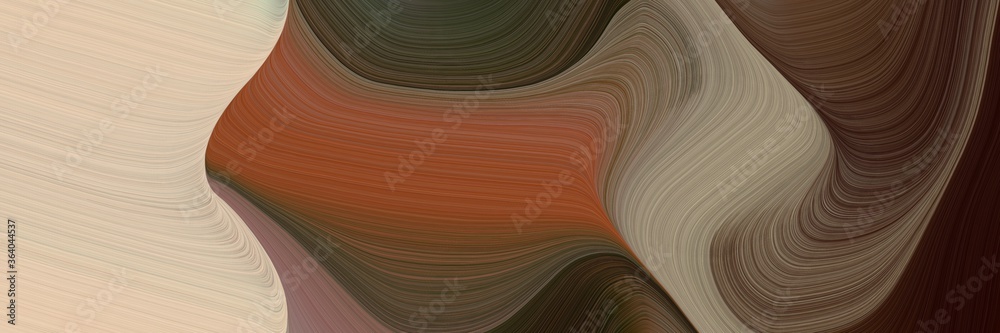 Poster art colorful curves header design with old mauve, pastel gray and pastel brown colors. can be used a