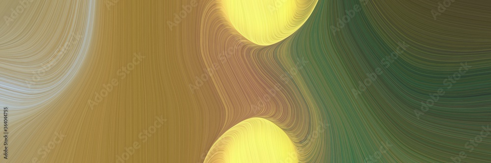 Poster dynamic decorative curves backdrop with pastel brown, dark slate gray and khaki colors. can be used 