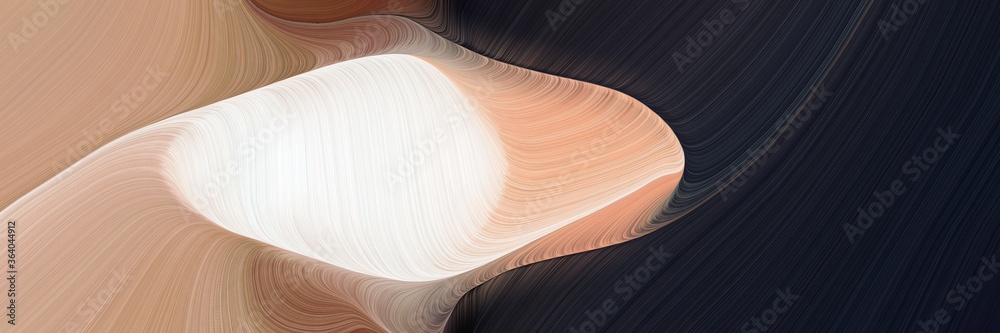 Poster futuristic colorful curves backdrop with very dark blue, rosy brown and linen colors. can be used as