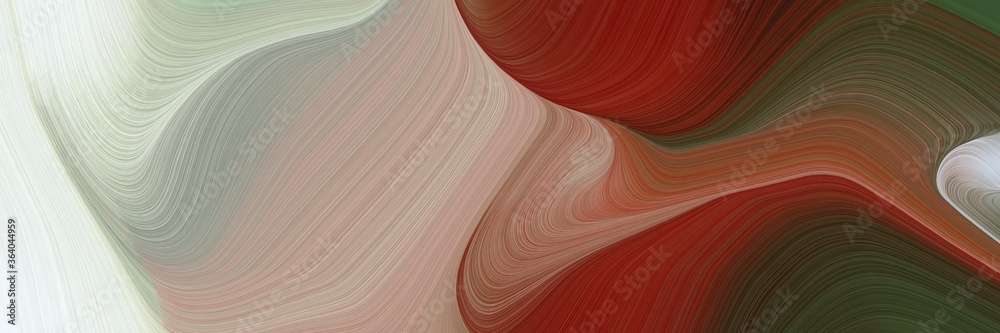 Poster creative decorative curves header design with ash gray, chocolate and rosy brown colors. can be used
