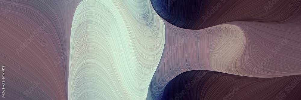 Aufkleber abstract decorative curves header design with dim gray, pastel gray and old lavender colors. can be 