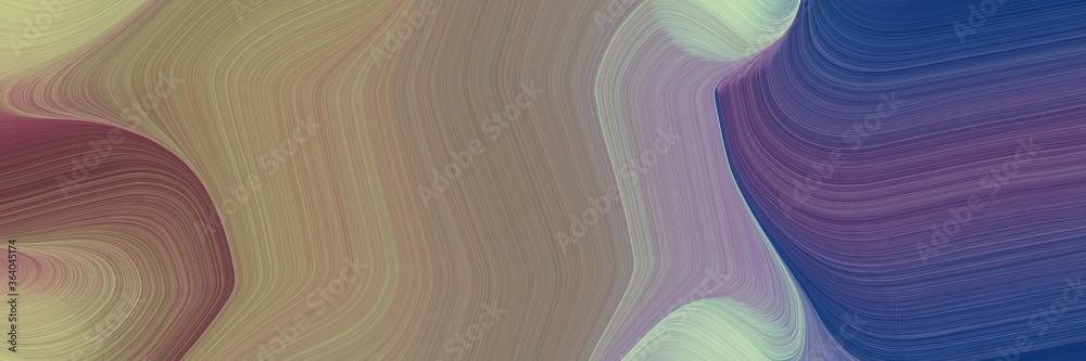 Poster dynamic decorative curves design with gray gray, dark slate blue and old mauve colors. can be used a