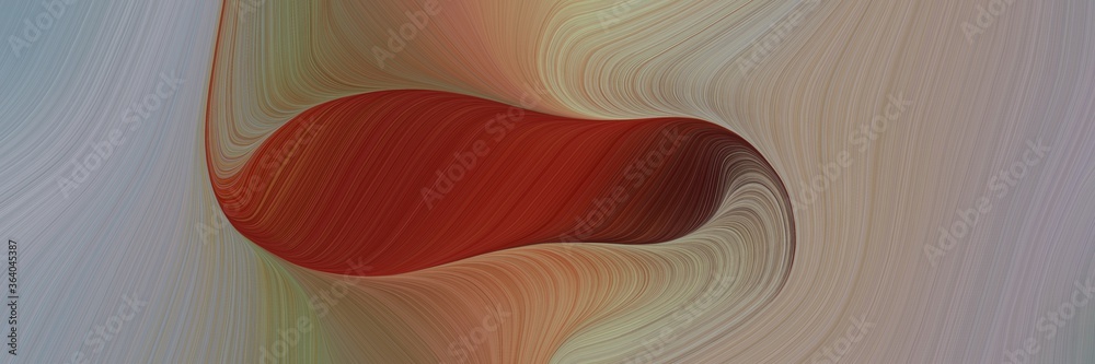 Poster dynamic decorative waves header design with gray gray, dark red and brown colors. can be used as poster, card or background graphic