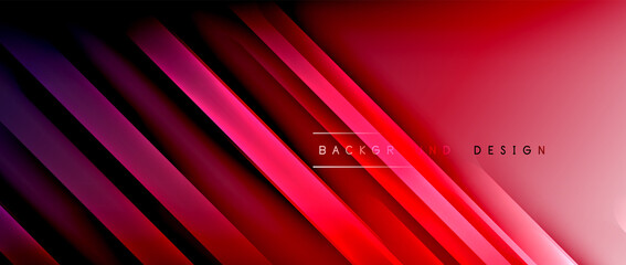 Bright gradient neon lines abstract background