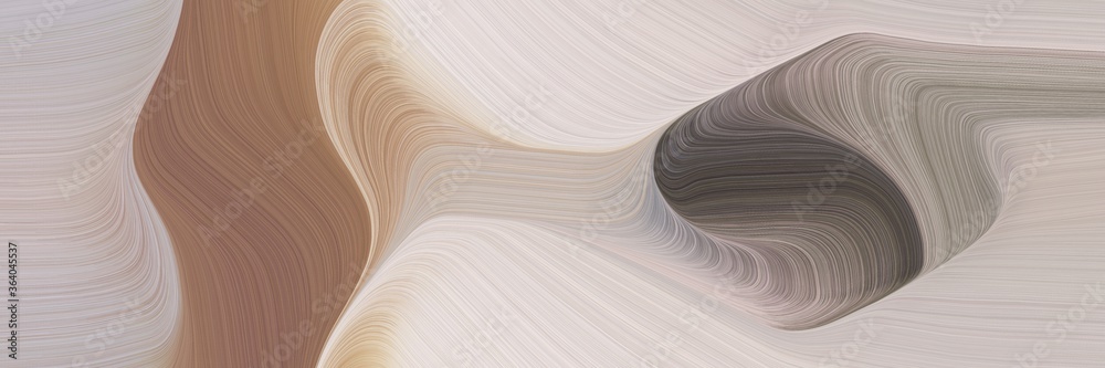Aufkleber abstract colorful curves header design with silver, pastel brown and gray gray colors. can be used a
