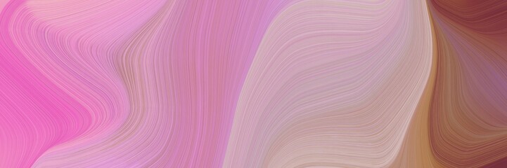 abstract decorative curves graphic with pastel violet, pastel brown and rosy brown colors. can be used as header or banner