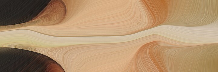 modern colorful curves background with tan, very dark green and sienna colors. can be used as header or banner