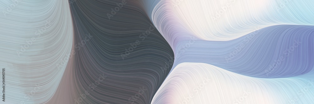 Aufkleber art colorful waves header design with pastel blue, dark slate gray and dim gray colors. can be used 