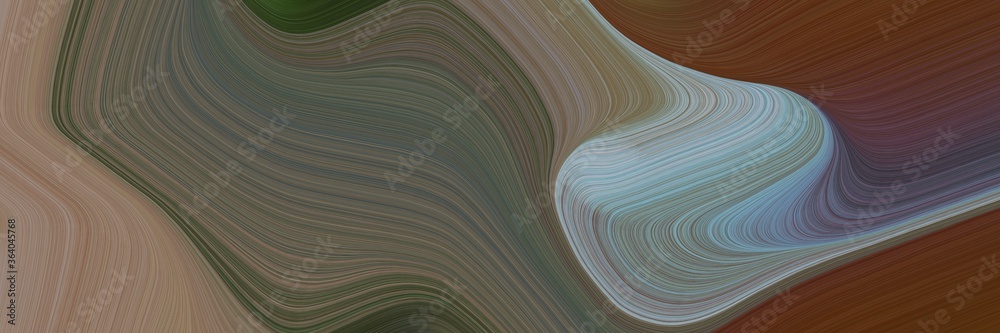 Poster modern decorative curves style with old mauve, light slate gray and gray gray colors. can be used as